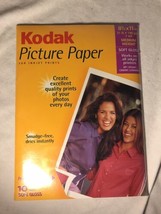 Kodak Picture Paper 8 1/2x11 51lb 190 g/m 7 mil Medium Weight NEW In Pac... - $9.89