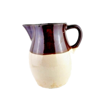 Roseville USA Pottery Pitcher Beige Brown - £23.60 GBP