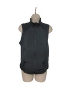 Adidas Women&#39;s Climawarm Quilted Vest Size Small Solid Black Zip Up Winter - $40.77 CAD
