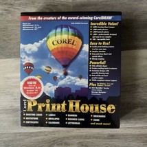 Corel Print House NIB CD-ROM Format Runs on Windows 95  NEW Sealed Vinta... - $18.76