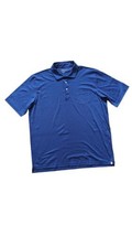 Peter Millar Navy Blue 100% Cotton Golf Polo Shirt Size X-Large  - £14.75 GBP
