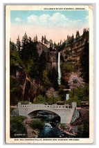 Multnomah Falls and Bridges Columbia River Oregon OR WB Postcard N19 - $1.93