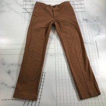 Marlow Pants Womens 2 Brown Tan Chinos Organic Cotton Skinny Straight Leg - $69.31
