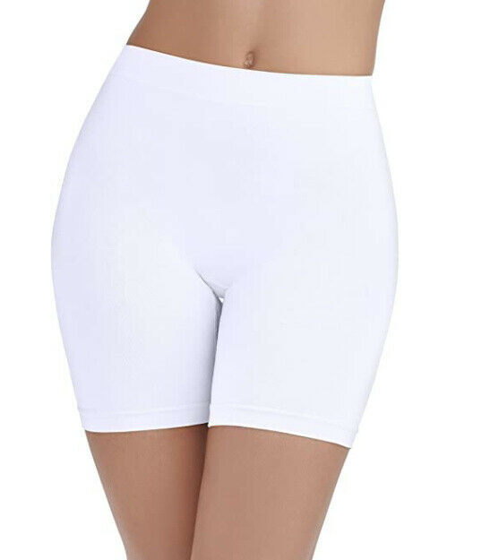 Vanity Fair Women&#39;s Smoothing Seamless Slip Short 12674 White 5/S New w/... - $6.64