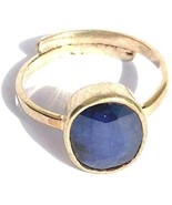 Sapphire Gemstone Panchdhatu Ring ( 9 Ratti ) With Lab Certified Stone S... - $314.35 MXN