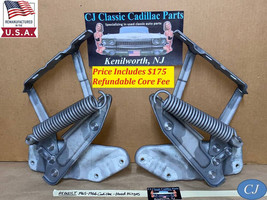 Rebuilt 1965-1966 Cadillac Hood Hinges With Springs &amp; New Rivets - £601.24 GBP
