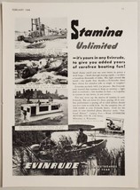 1948 Print Ad Evinrude Outboard Motors Stamina Milwaukee,Wisconsin - £13.14 GBP