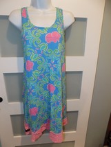 Simply Southern Sleeveless Tank Dress Elephants Blue Pink Size XS/S Women&#39;s - $30.03 CAD