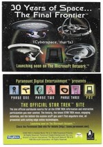 Star Trek 30 Years of Space ... The Final Frontier Phases Promo Card 1996 Skybox - £1.56 GBP