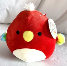 Kellytoy Squishmellow Paco Red Parrot Plush 8 Inch New With Tags - £10.23 GBP