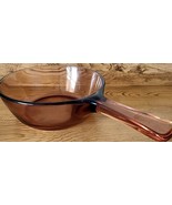 Vision Ware Corning .5 L Amber Glass Pot Sauce Pan Vintage Nice Condition - $17.99