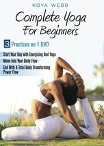Complete Yoga For Beginners All Levels Dvd Koya Webb - 3 Practices New Sealed - £15.21 GBP