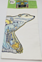 Sue Coccia Earth Art Polar Bear Kitchen Towel 27&quot;x27&quot; NEW - $15.83