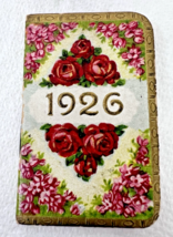 1926 Red Roses Pink Floral SAN – MAN Chocolates Pocket Calendar - $338.70 MXN