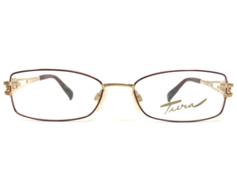 Tura Eyeglasses Frames MOD.274 BUR Burgundy Red Gold Cat Eye Full Rim 52... - $55.88