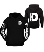 Duramax White Pocket Design Color Black Hoodie Hooded Swe... - £28.91 GBP