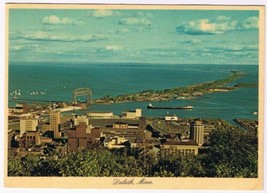 Postcard Duluth Minnesota Aerial Lift Bridge Arena - £2.23 GBP