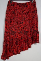 Women&#39;s Cato Fashion Floral Ruffled Short Skirt Multi Red Size LP - £23.06 GBP