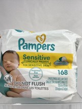 Pampers Sensitive Baby Wipes - 168 Count, 3 Pop-Top Packs (Fragrance Free) - £7.05 GBP
