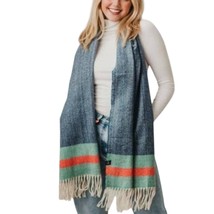 Pretty Simple Stripe Fringe Scarf Size One Size - $27.72