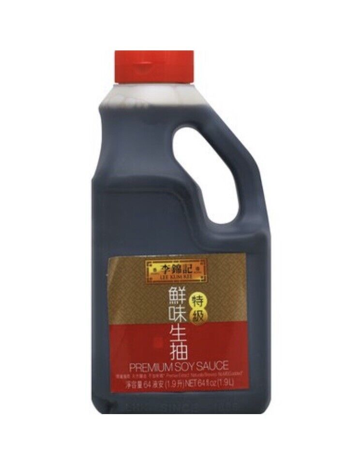 Primary image for Lee Kum Kee Premium Soy Sauce 64 Oz 1/2 Gallon (Lot Of 2)