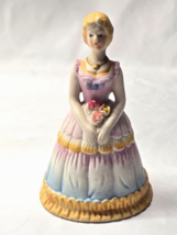 Vintage 1978 Porcelain 5.25&quot; Figurine Bell By C.M.I. Of Boston With CADM... - $18.60