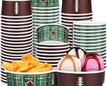 100 Pieces Football Snack Bowls 12 Ounces Football Party Chili Bowls Dis... - £47.14 GBP
