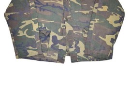 Vintage Game Winner Camouflage Hunting Jacket Mens L Woodland Camo Unlined - £26.50 GBP
