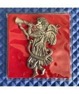 Vintage 1986 Pewter Angel Christmas Ornament Canada With Original Package - €12,80 EUR