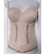 Maidenform Ultra Firm Built-In-Bra Body Shaper Size 38D Style FL1256 Beige - €21,57 EUR