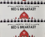 Set of 3 Same Plastic Placemats,12&quot;x16&quot;,CHRISTMAS NORTH POLE,BED &amp; BREAK... - $15.83