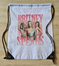 Britney Spears Drawstring Backpack, Gift for Britney Fans, Britney Rare Vintage - £20.32 GBP