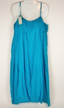Vintage 70s dress S Kumar Beaded India Boho Hippie Vtg Cotton Blue Sz S NOS - £77.49 GBP