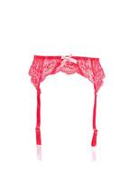 L&#39;agent By Agent Provocateur Womens Suspenders Elegant Red Size S - £31.05 GBP