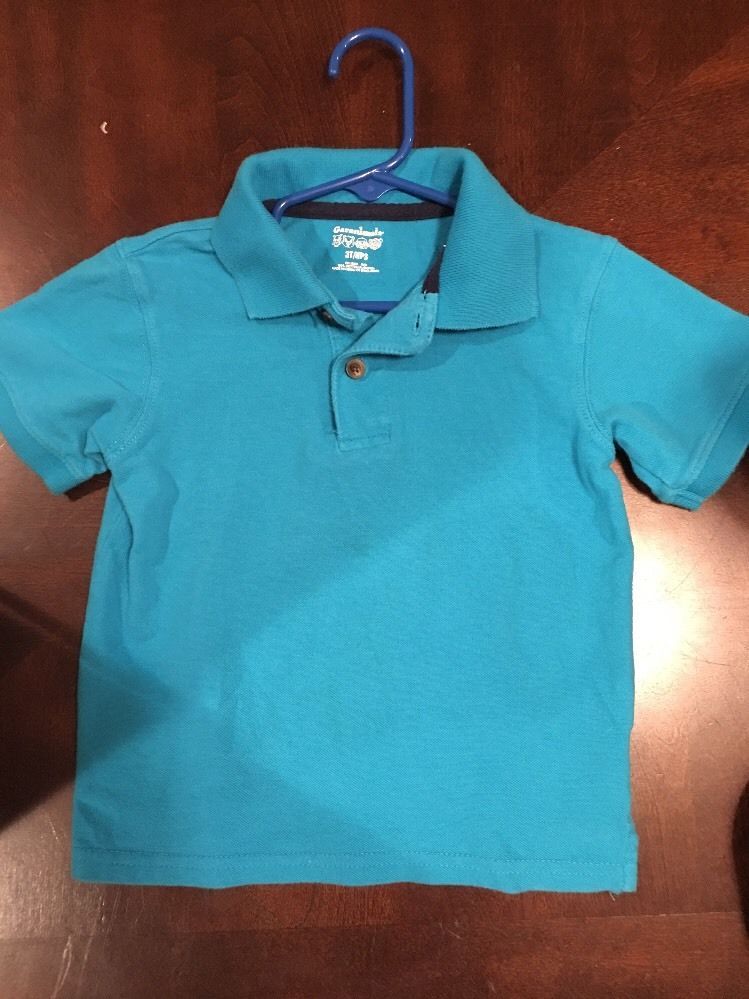 Garanimals boy's size 3T royal blue Shirt Sleep Two Button (100%cotton!) - $6.74