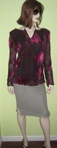 Vintage SILKLAND Women&#39;s Ladies Pink Lace Lace Blouse Tunic Pullover Top S/P - £27.96 GBP