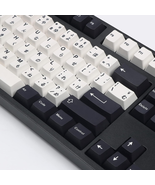 Japanese Keycaps 133 Keys Black White Keycap Cherry Profile Dye-Sub PBT ... - $44.71