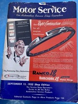 1952 Sep 15, MOTOR SERVICE Magazine for Auto Service Shop Operators VINTAGE - $19.75