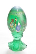 Fenton Birth of A Savior &quot;The Journey&quot; Pedestal Egg 552/2500 Vintage - £85.45 GBP