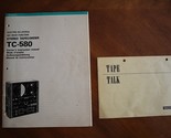 OEM Sony TC-580 Reel to Reel Replacement Part: Owners Instruction Manual ++ - $25.00