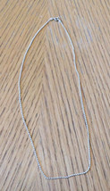 Sterling Silver Bright Textured Ball Chain Necklace Marked Italy # 21052 - £15.07 GBP