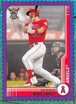 2021 Topps Big League Box Panel Purple #B1 Mike Trout Angels ⚾ - £0.70 GBP
