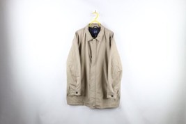 Vintage Y2K 2001 Gap Mens Size XL Distressed Quilt Lined Full Zip Jacket Beige - £45.24 GBP