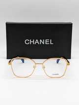 CHANEL CH2212 Gold Black Frame Clear Lens Eyeglasses - Freshly Minted - £207.83 GBP