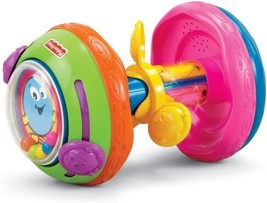 Fisher-Price Bat and Crawl Rollerbar Rolling Plastic Baby Toddler Toy 2012 Sound - £58.47 GBP
