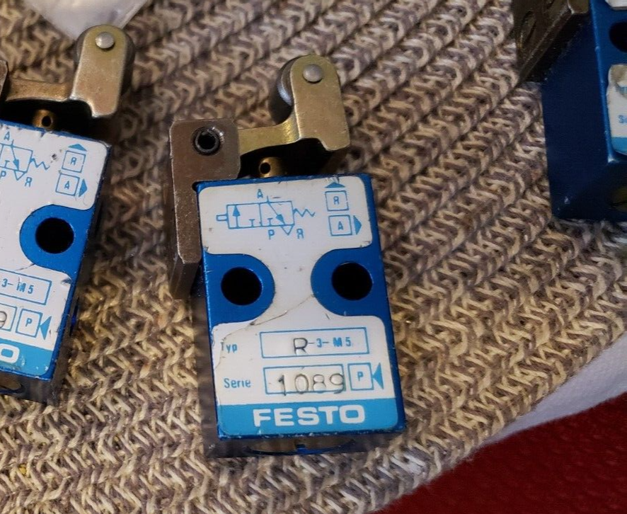 NICE Festo Swivel Lever Valve Switch Roller Rotary  # R-3-M5  FREE USA SHIP - $22.79