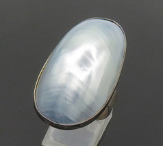CELIA SEBIRI 925 Silver - Vintage Mother Of Pearl Cocktail Ring Sz 7 - RG20538 - £73.86 GBP