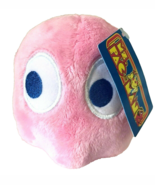 Pac Man Plush Toy 5 inch Pink Ghost New with Tag - $290.04 MXN