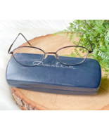 Oscar De La Renta OS 219 229 52-17 135 Brown Bronze Eyeglass Frames Oval... - $22.05