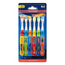 Brush Buddies 6-Pack Hot Wheels Toothbrush for Kids, Kids Battery Powered Toothb - $7.99